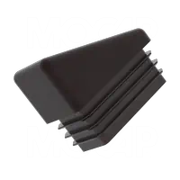Bouchons rectangulaires à ailettes avec dessus coudé - MOCAP - Embouts  rectangulaires pour tube avec dessus coudé, taille métrique ou impériale