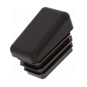 Embout Bouchon Pour Tube Rectangle 80x40mm - PVC Avec Ailettes, Neuf